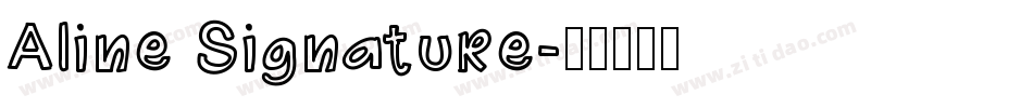 Aline Signature字体转换